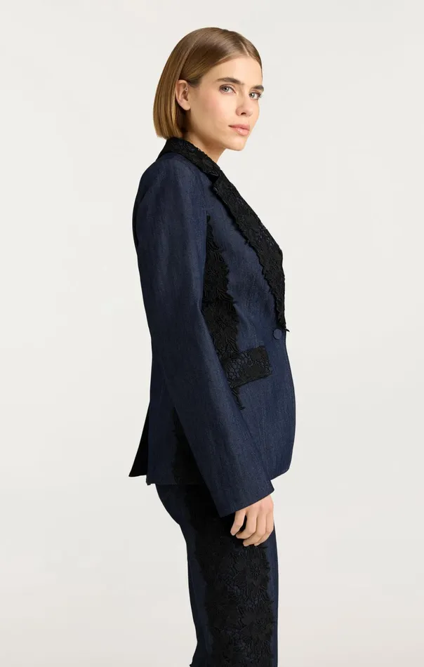 Women Cinq Sept Denim Laney Jacket Indigo