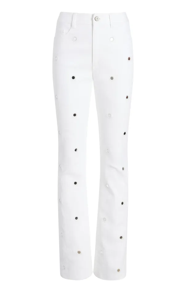 Women Cinq Sept Denim Mirror Denim Shailene Pant White