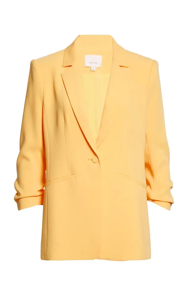 Women Cinq Sept Jackets Crepe Khloe Blazer Sunset