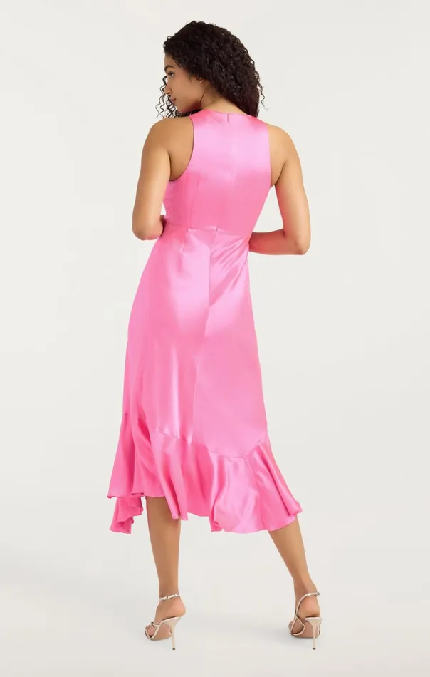 Women Cinq Sept Midi Cates Dress Electric Pink