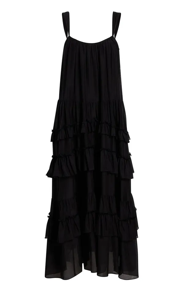 Women Cinq Sept Midi Kandra Dress Black