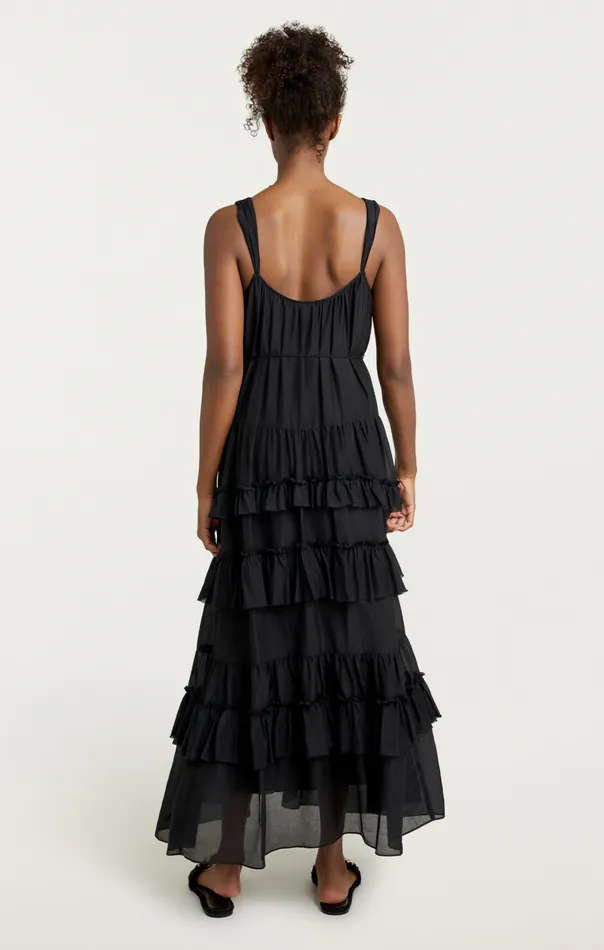 Women Cinq Sept Midi Kandra Dress Black