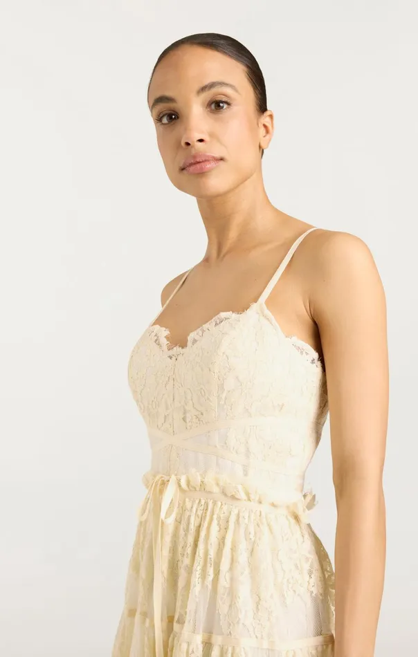 Women Cinq Sept Midi Lana Dress Gardenia