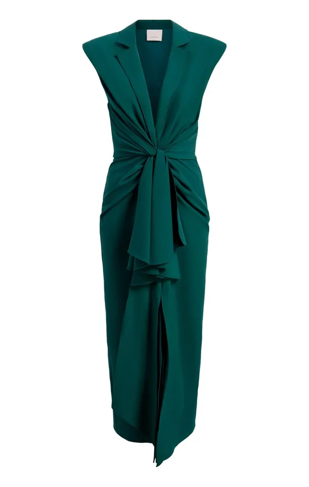 Women Cinq Sept Midi Padma Dress Green Onyx