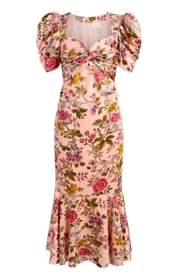 Women Cinq Sept Midi Wilma Dress Soft Pink Multi