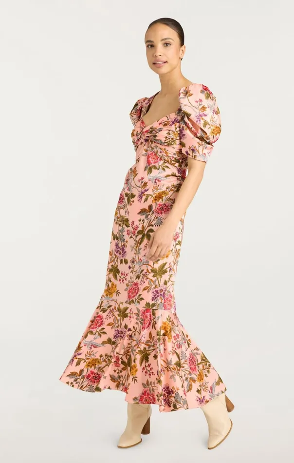 Women Cinq Sept Midi Wilma Dress Soft Pink Multi