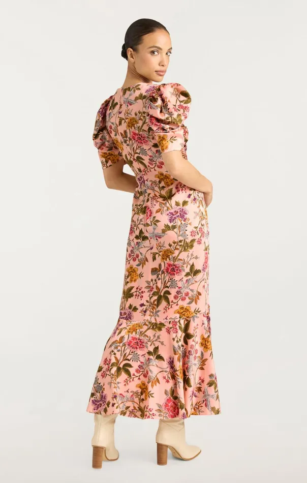 Women Cinq Sept Midi Wilma Dress Soft Pink Multi