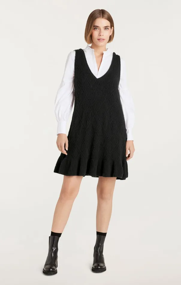Women Cinq Sept Mini Greysen Dress Blackwhite