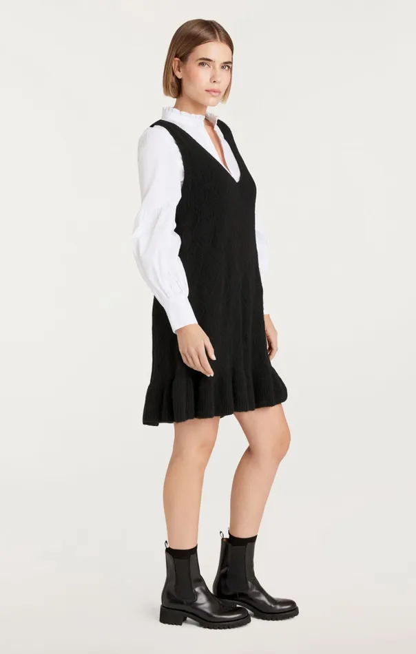 Women Cinq Sept Mini Greysen Dress Blackwhite