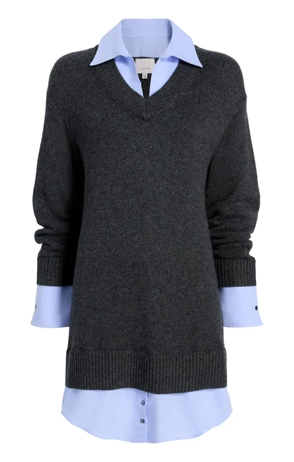Women Cinq Sept Mini Santina Dress Charcoalraincloud