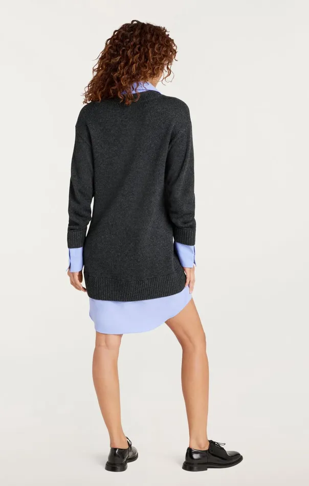 Women Cinq Sept Mini Santina Dress Charcoalraincloud