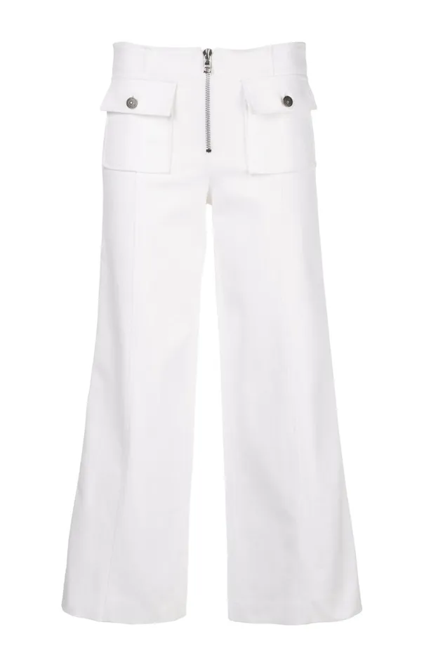 Women Cinq Sept Pants Azure Pant White