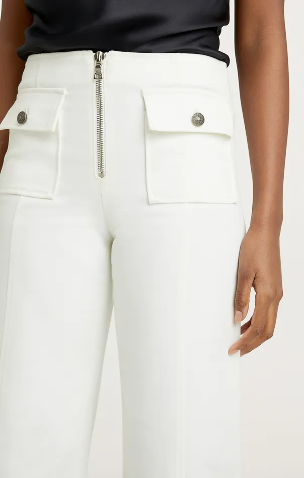 Women Cinq Sept Pants Azure Pant White
