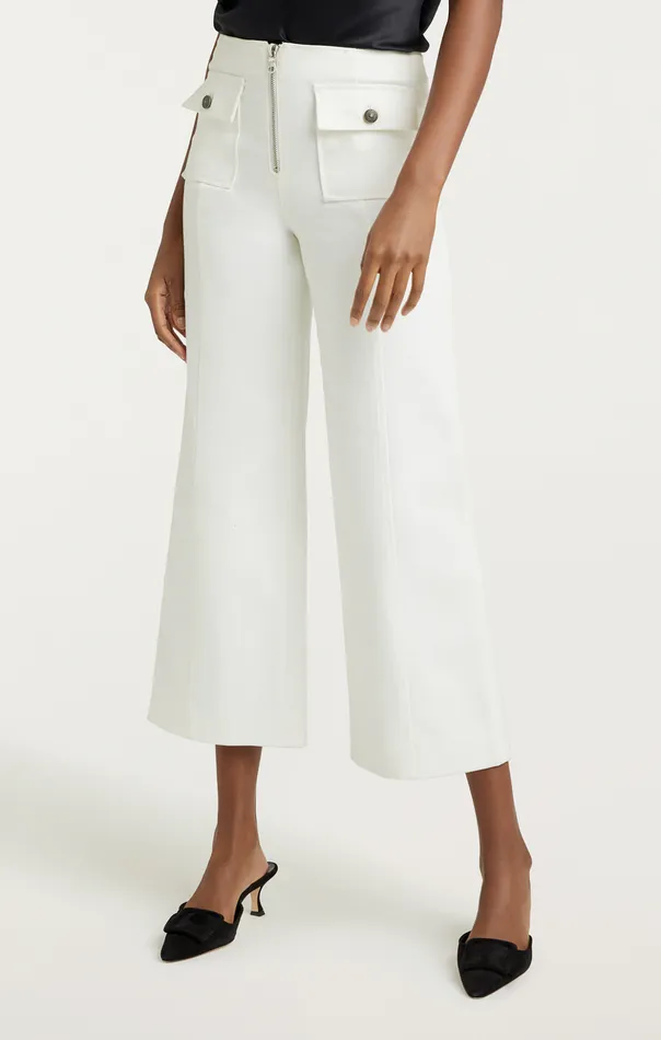 Women Cinq Sept Pants Azure Pant White