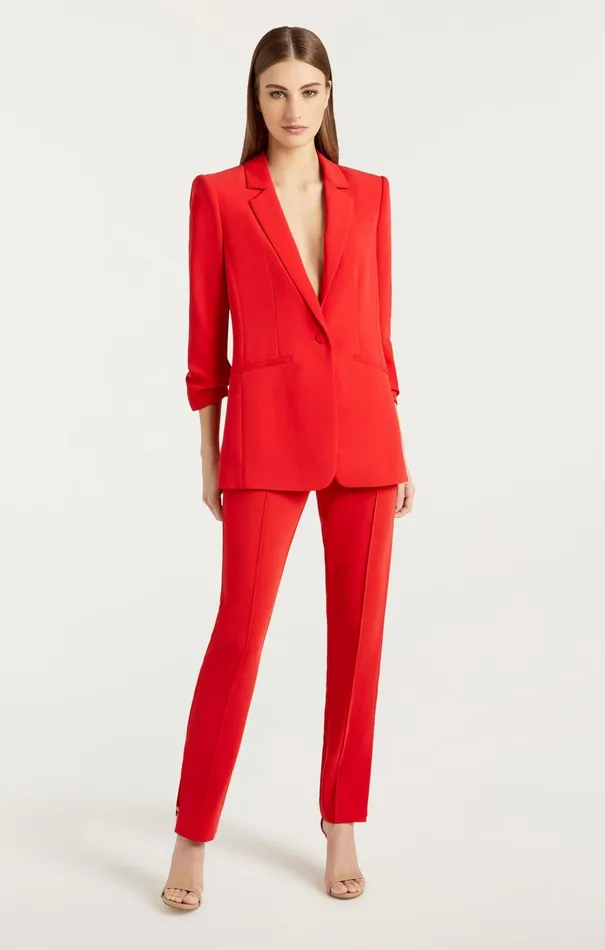 Women Cinq Sept Pants Brianne Pant Ruby Red