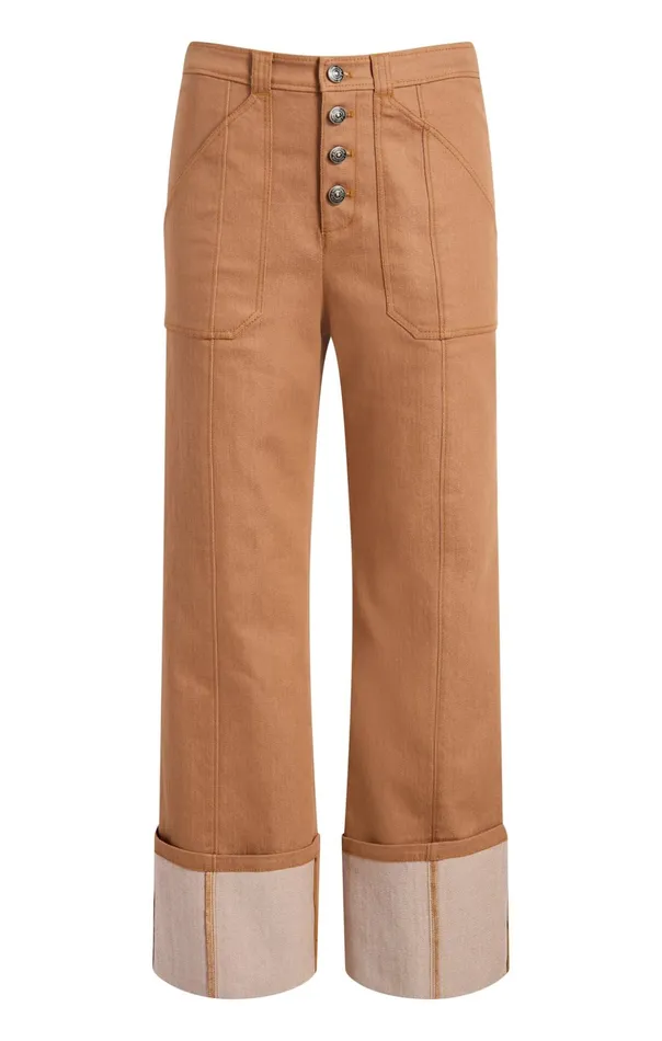 Women Cinq Sept Pants Cuffed Benji Pant Cocoa
