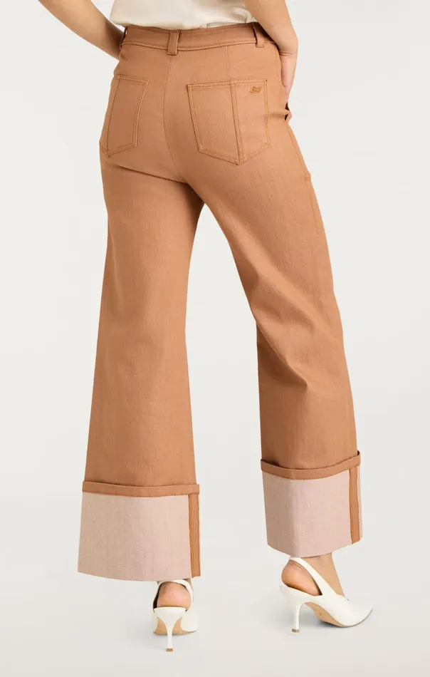 Women Cinq Sept Pants Cuffed Benji Pant Cocoa