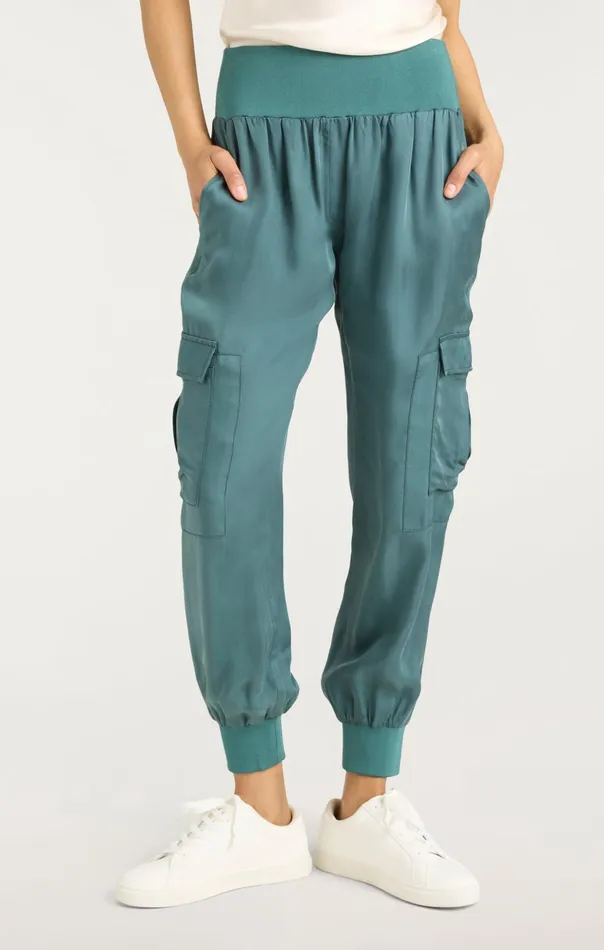 Women Cinq Sept Pants Giles Pant Green Onyx
