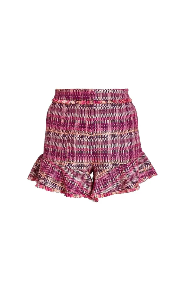 Women Cinq Sept Shorts Boxweave Lexie Short Pink Candy Multi