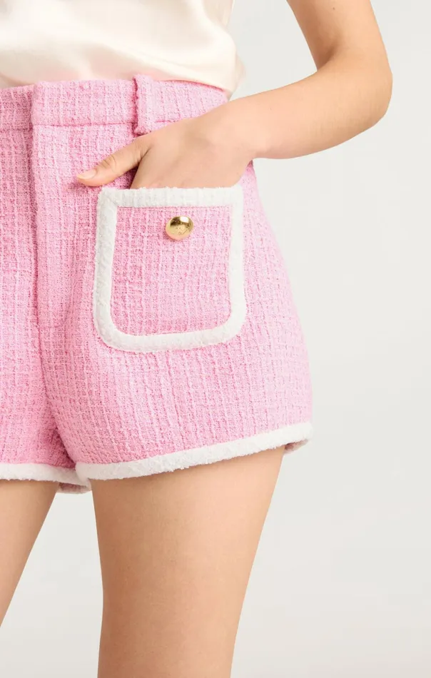 Women Cinq Sept Shorts Contrast Auden Short Flamingowhite
