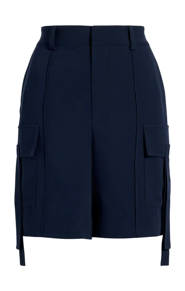 Women Cinq Sept Shorts Crepe Odilia Short Navy
