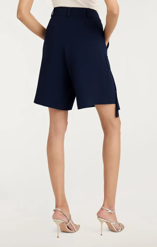 Women Cinq Sept Shorts Crepe Odilia Short Navy