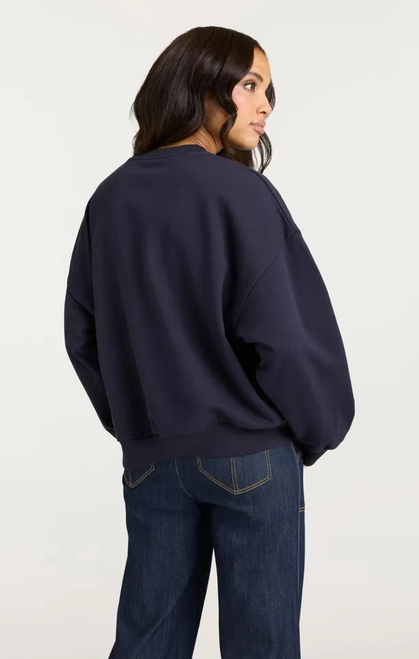 Women Cinq Sept Sweaters and Knits Denim Love Brandy Pullover Navy