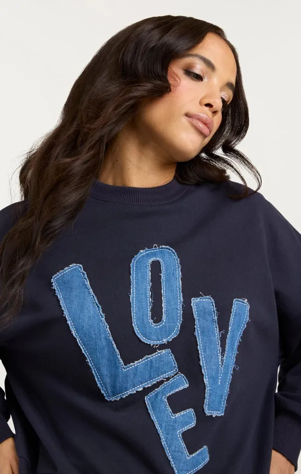Women Cinq Sept Sweaters and Knits Denim Love Brandy Pullover Navy