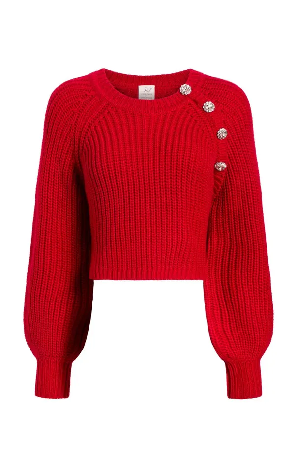 Women Cinq Sept Sweaters and Knits Keren Pullover Red Currant