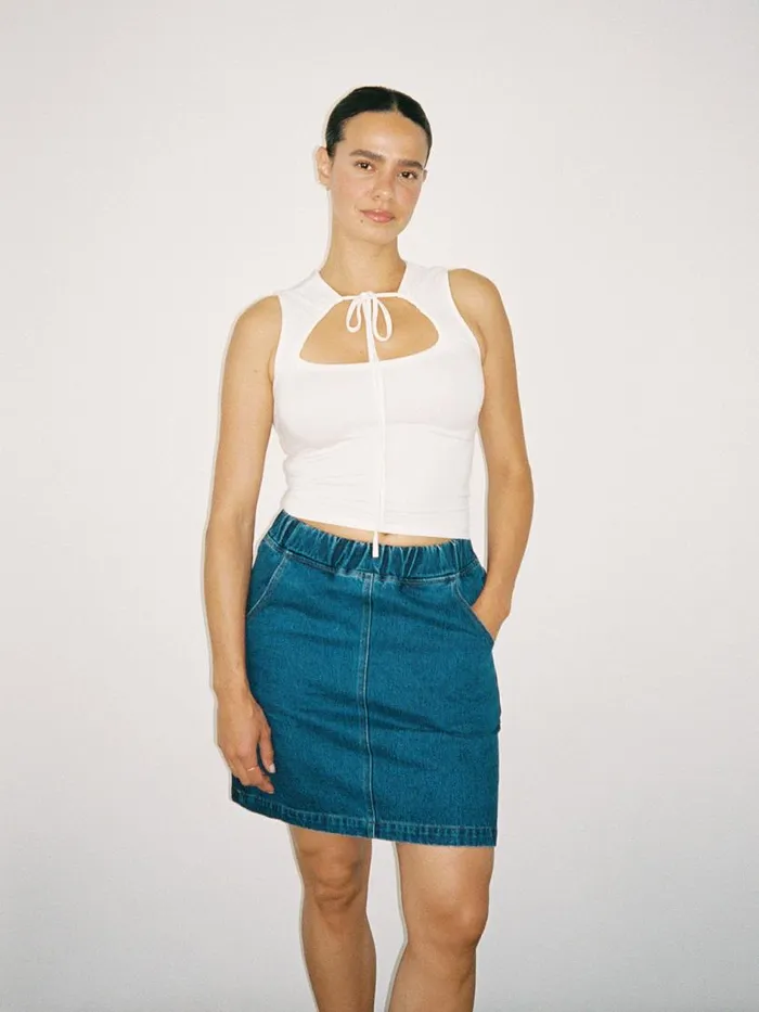 Women City Skirt Blue Denim Lisa Says Gah Skirts