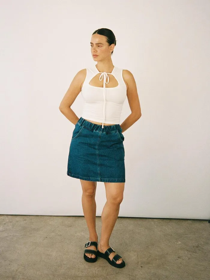 Women City Skirt Blue Denim Lisa Says Gah Skirts
