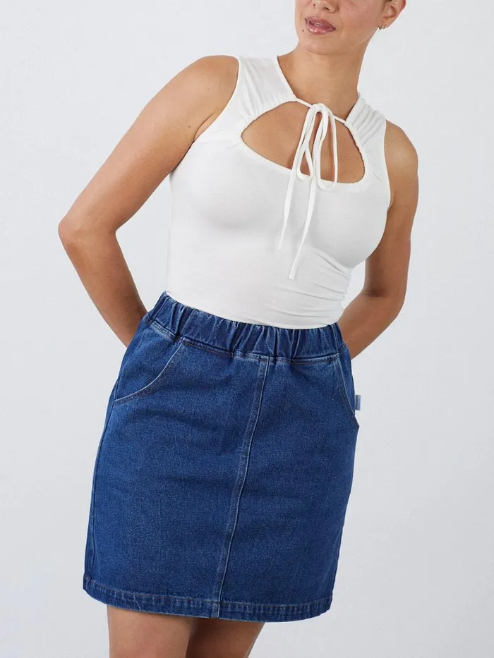 Women City Skirt Blue Denim Lisa Says Gah Skirts