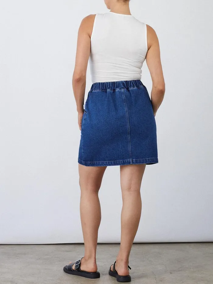 Women City Skirt Blue Denim Lisa Says Gah Skirts