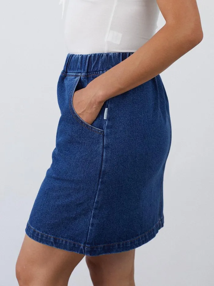 Women City Skirt Blue Denim Lisa Says Gah Skirts