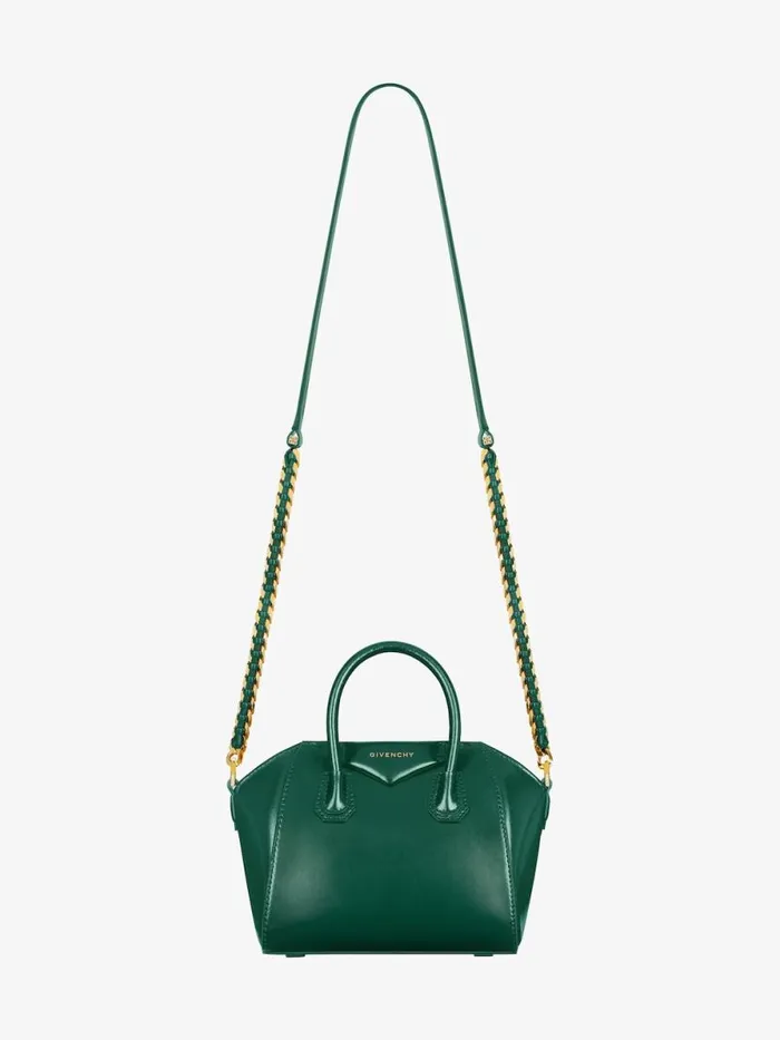 Women Crossbody Bags Givenchy Antigona Toy Bag In Box Leather Emerald Green Women Crossbody Bags Givenchy Antigona Toy Bag In Box Leather Emerald Green