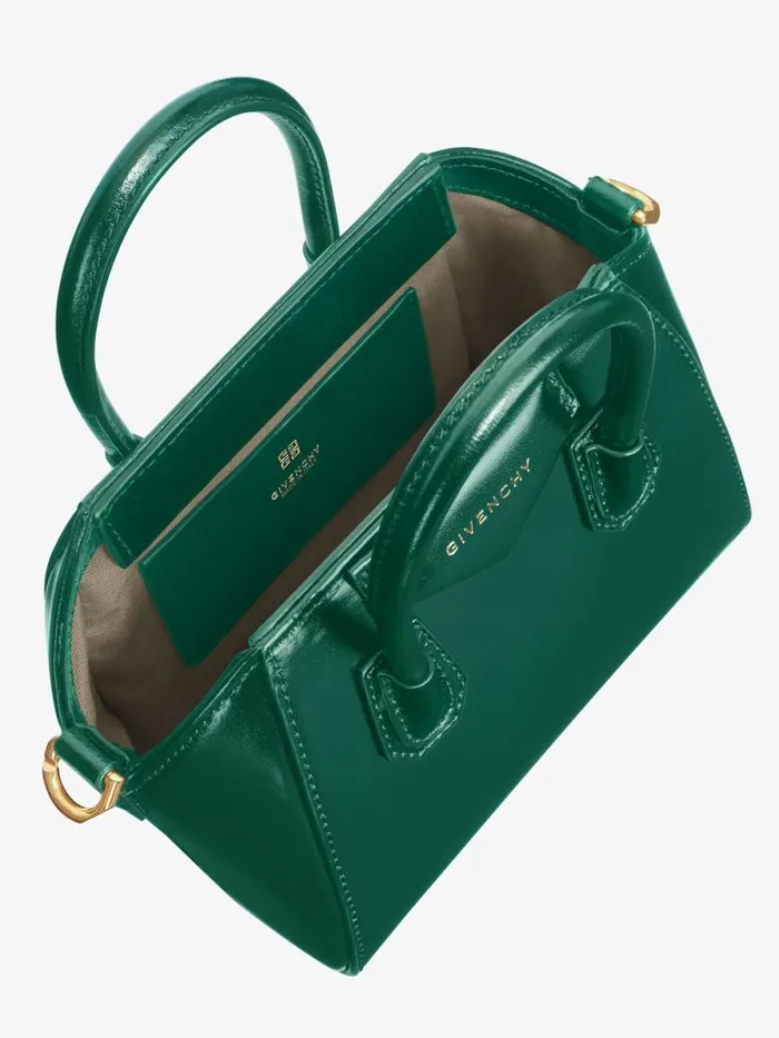 Women Crossbody Bags Givenchy Antigona Toy Bag In Box Leather Emerald Green Women Crossbody Bags Givenchy Antigona Toy Bag In Box Leather Emerald Green