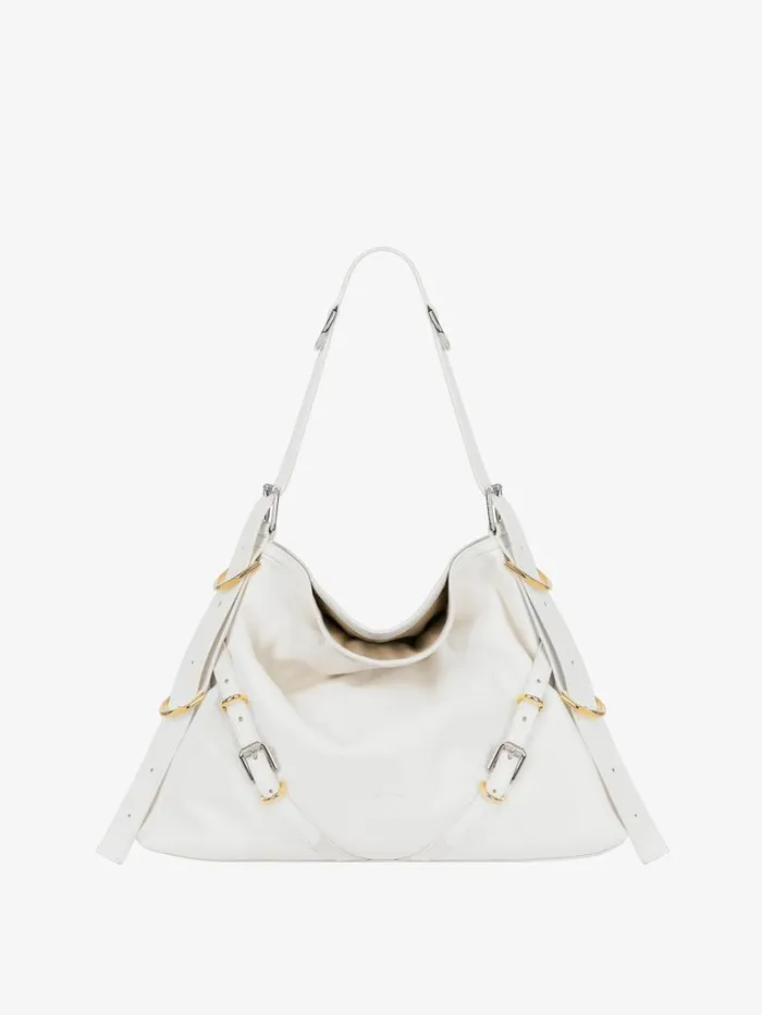 Women Crossbody Bags Givenchy Medium Voyou Bag In Leather Ivory