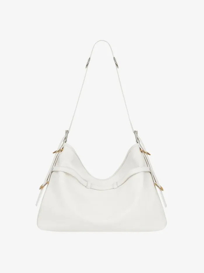 Women Crossbody Bags Givenchy Medium Voyou Bag In Leather Ivory