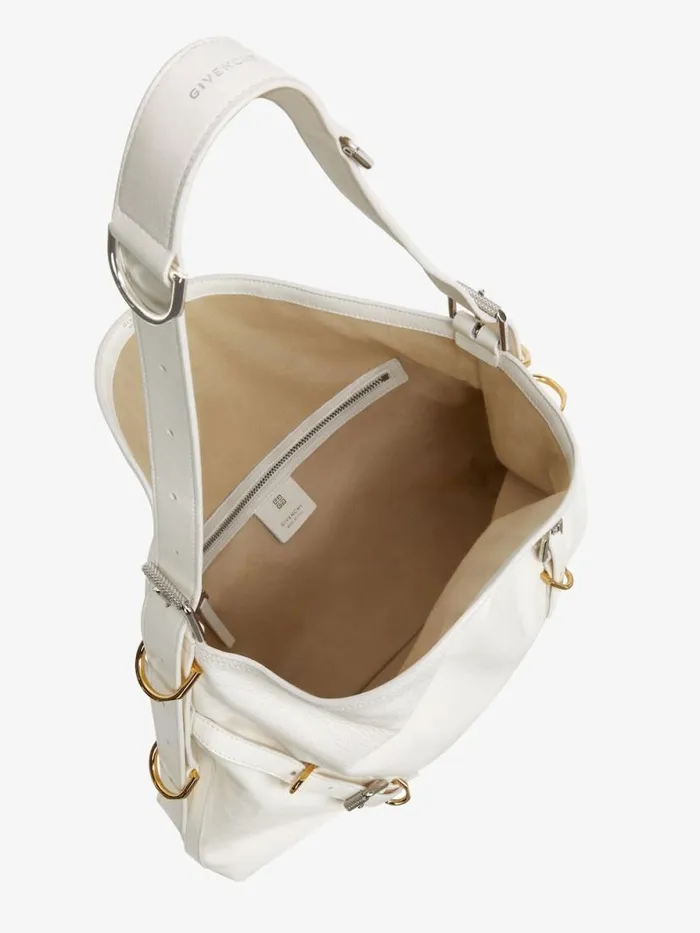 Women Crossbody Bags Givenchy Medium Voyou Bag In Leather Ivory