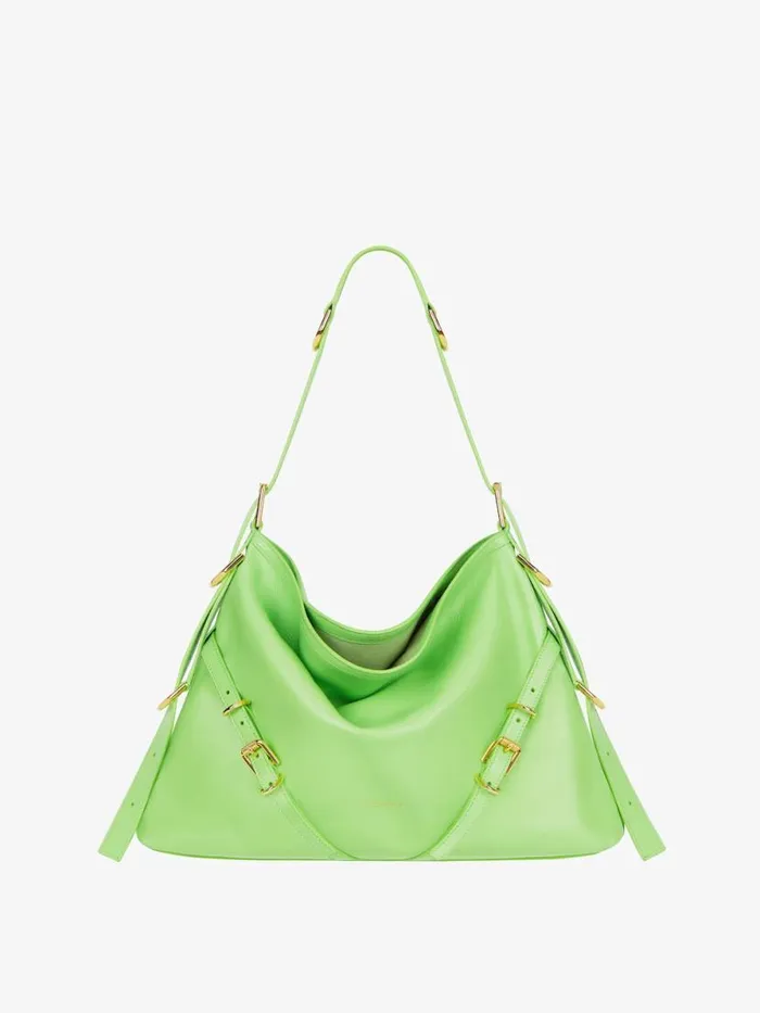 Women Crossbody Bags Givenchy Medium Voyou Bag In Leather Mint Green
