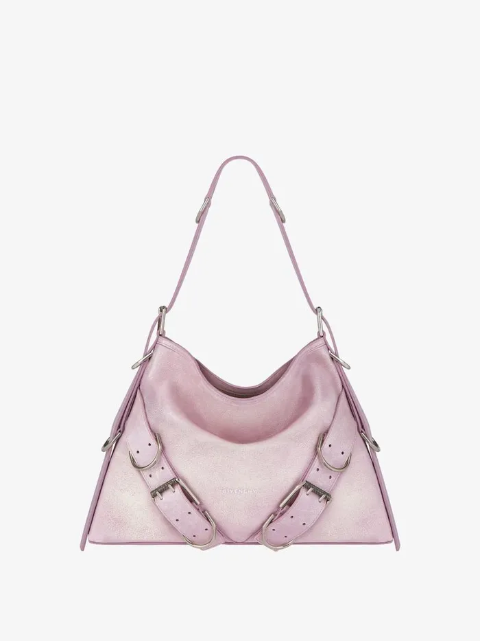 Women Crossbody Bags Givenchy Medium Voyou Boyfriend Bag In Aged Leather Old Pink