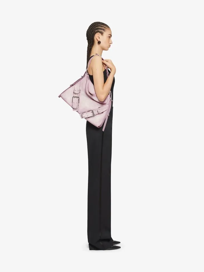 Women Crossbody Bags Givenchy Medium Voyou Boyfriend Bag In Aged Leather Old Pink
