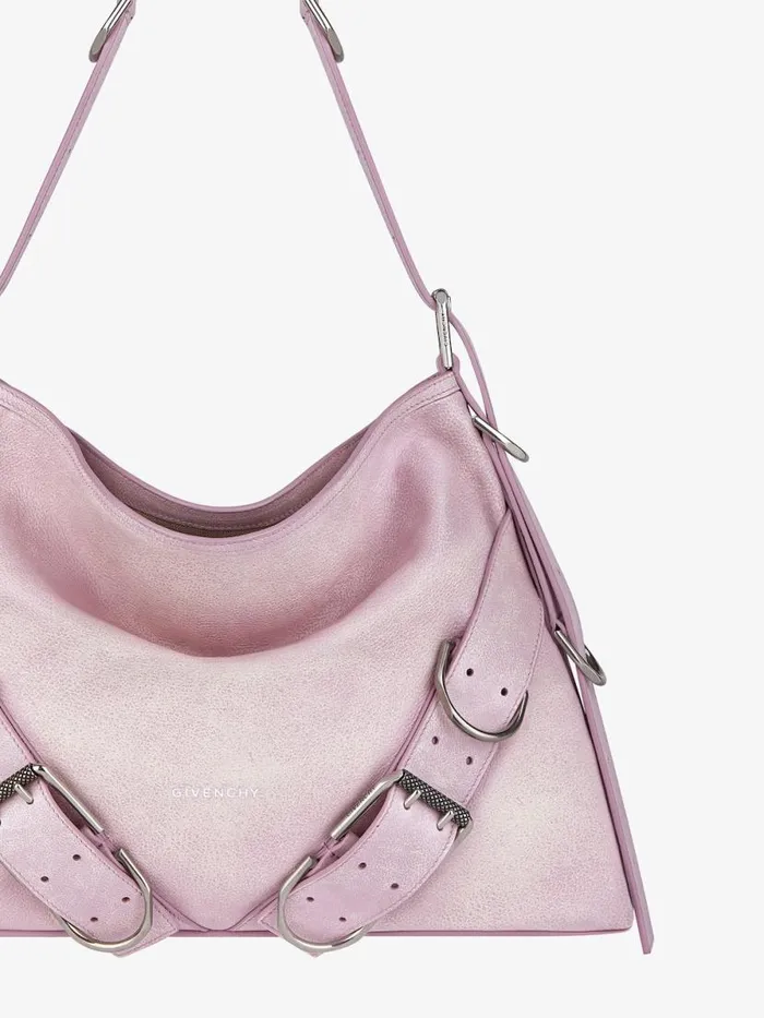 Women Crossbody Bags Givenchy Medium Voyou Boyfriend Bag In Aged Leather Old Pink