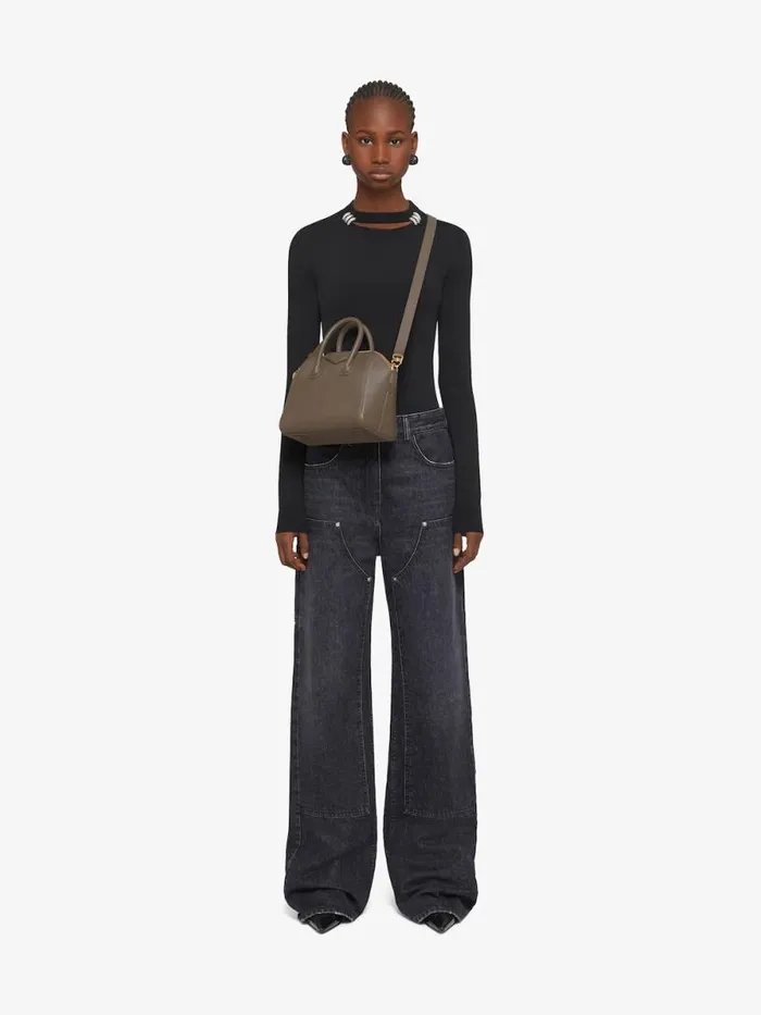 Women Crossbody Bags Givenchy Mini Antigona Bag In Grained Leather Taupe Women Crossbody Bags Givenchy Mini Antigona Bag In Grained Leather Taupe