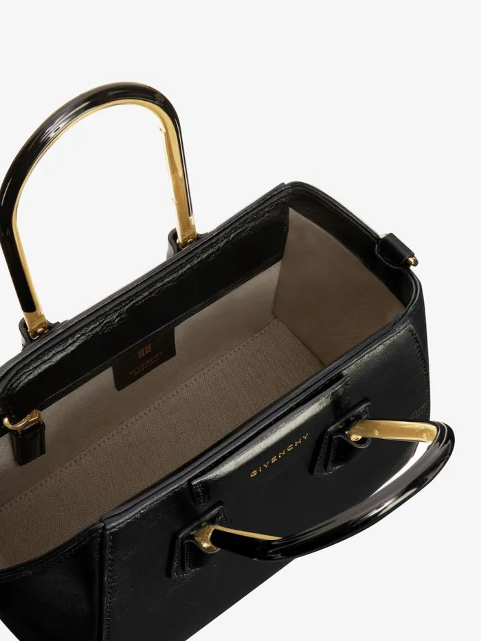 Women Crossbody Bags Givenchy Mini Antigona Bag In Leather With Metal Handles Black Women Crossbody Bags Givenchy Mini Antigona Bag In Leather With Metal Handles Black