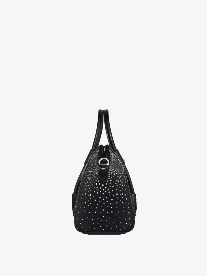 Women Crossbody Bags Givenchy Mini Antigona Lock Bag In Satin With Strass Black Women Crossbody Bags Givenchy Mini Antigona Lock Bag In Satin With Strass Black