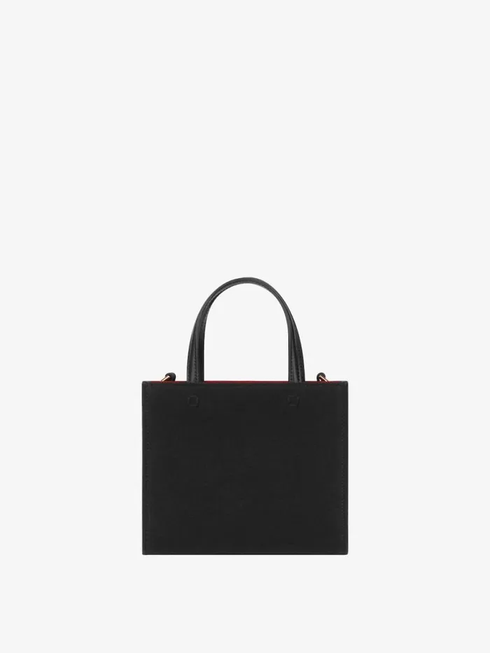 Women Crossbody Bags Givenchy Mini GTote Shopping Bag In Canvas Black