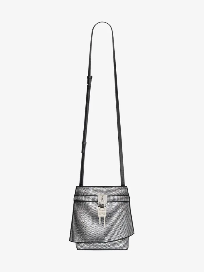 Women Crossbody Bags Givenchy Shark Lock Bucket Bag In Leather With Strass Black Women Crossbody Bags Givenchy Shark Lock Bucket Bag In Leather With Strass Black