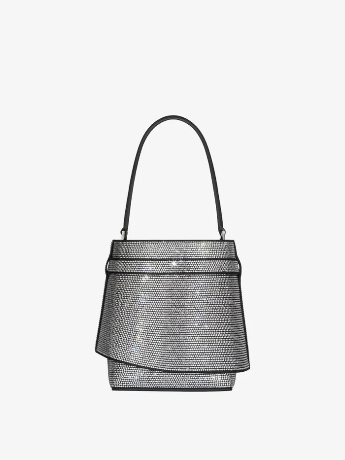 Women Crossbody Bags Givenchy Shark Lock Bucket Bag In Leather With Strass Black Women Crossbody Bags Givenchy Shark Lock Bucket Bag In Leather With Strass Black