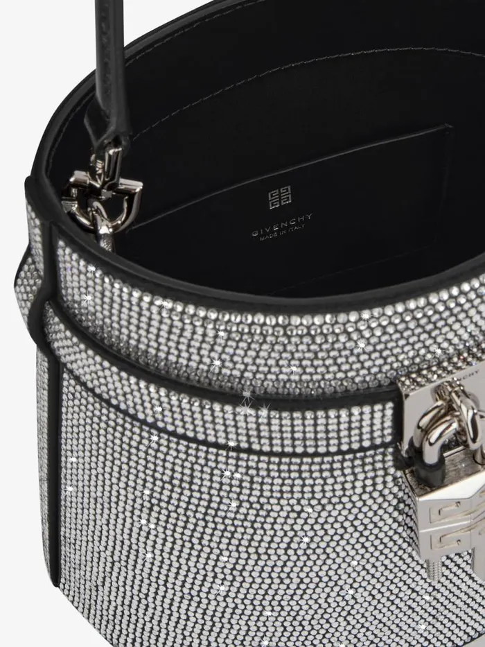Women Crossbody Bags Givenchy Shark Lock Bucket Bag In Leather With Strass Black Women Crossbody Bags Givenchy Shark Lock Bucket Bag In Leather With Strass Black